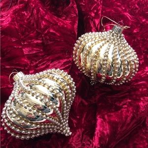 Set of 3 Vintage Christmas Ornaments